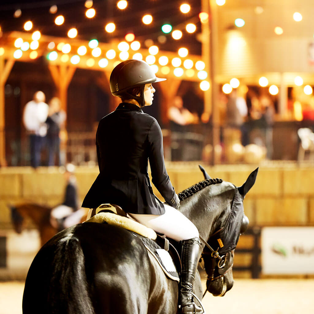 People with horses near Tryon, North Carolina